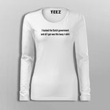 Hacker Full Sleeve Women's T-Shirt Online India