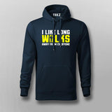 I Like Long Walks Away From Everyone Men's Attitude Hoodies