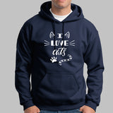 I Love Cats Hoodies For Men