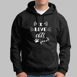 I Love Cats Hoodies For Men Online India