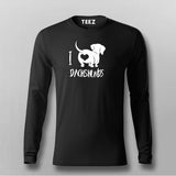I Love Dachshunds Fullsleeve T-Shirt For Men Online