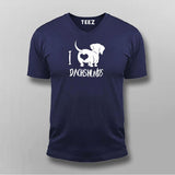 I Love Dachshunds T-Shirt For Men
