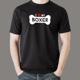 I Love My Boxer Men's Boxer Dog T-Shirt