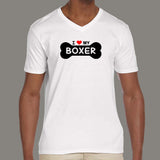 I Love My Boxer Men's Boxer Dog T-Shirt