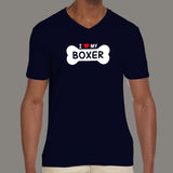 I Love My Boxer Men's Boxer Dog T-Shirt