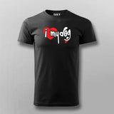 I Love My Dog T-Shirt For Men