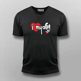 I Love My Dog Vneck T-Shirt For Men Online