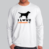 I Love Labrador Full Sleeve T-Shirt India