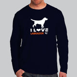 I Love Labrador T-Shirt For Men