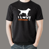 I Love Labrador T-Shirt For Men Online
