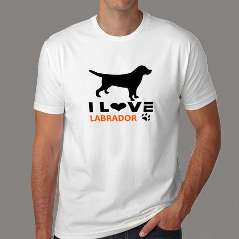 I Love Labrador T-Shirt For Men Online India