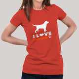 I Love Labrador T-Shirt For Women