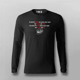 In Bed You Close Your Eyes And At Work Your Close Your Eyes Time Relating T-shirt For Men