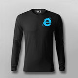 Internet Explorer - Morse Code logo Full sleeve T-shirt For Men Online India
