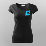 Internet Explorer - Morse Code logo T-Shirt For Women