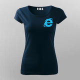 Internet Explorer - Morse Code logo T-Shirt For Women