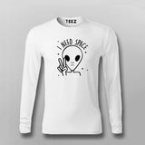 I Need Space Funny Alien T-Shirt For Men