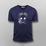 I Need Space Funny Alien T-Shirt For Men