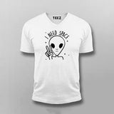 I Need Space Funny Alien Vneck T-Shirt For Men Online