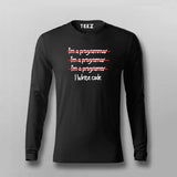 I'm a Programmar I'm a Programar I'm a Programer I write code Funny T-shirt For Men