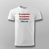 I'm a Programmar I'm a Programar I'm a Programer I write code Funny T-shirt For Men
