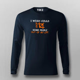 I Wise Could Crop Some People Out Of My Life T-Shirt For Men
