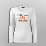 I Wise Could Crop Some People Out Of My Life T-Shirt For Women