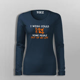 I Wise Could Crop Some People Out Of My Life T-Shirt For Women