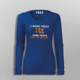 I Wise Could Crop Some People Out Of My Life T-Shirt For Women