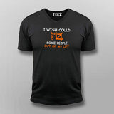 I Wise Could Crop Some People Out Of My Life V Neck T-Shirt For Men Online