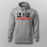 I'm Nicer After Kickboxing Hoodies For Men
