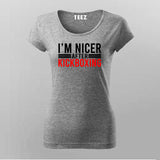 I'm Nicer After Kickboxing T-Shirt For Women