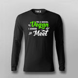 I'm A Social Vegan I Avoid Meet Funny Introvert T-shirts For Men