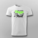 I'm A Social Vegan I Avoid Meet Funny Introvert T-shirts For Men