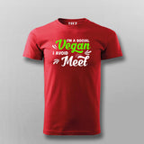 I'm A Social Vegan I Avoid Meet Funny Introvert T-shirts For Men