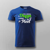 I'm A Social Vegan I Avoid Meet Funny Introvert T-shirts For Men