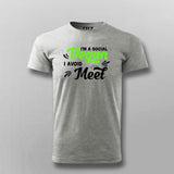 I'm A Social Vegan I Avoid Meet Funny Introvert T-shirts For Men
