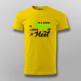I'm A Social Vegan I Avoid Meet Funny Introvert T-shirts For Men