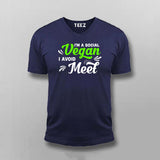 I'm A Social Vegan I Avoid Meet Funny Introvert T-shirts For Men