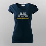 I'm Not Anti-Social. I'm Just Not User-Friendly Programmer Funny T-Shirt For Women