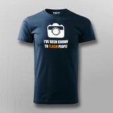 I've Been Known To Flash People Funny Photography T-Shirt For Men