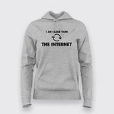 I'm Older Than Internet funny Hoodies For Women