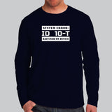 Funny ID10T Error Tee – For Tech Troubleshooters