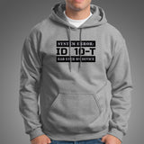 Funny ID10T Error Hoodies For Men