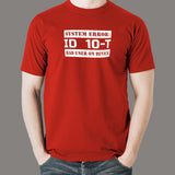 Funny ID10T Error Tee – For Tech Troubleshooters