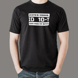 Funny ID10T Error Tee – For Tech Troubleshooters