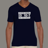 Funny ID10T Error V Neck T-Shirt For Men Online India