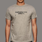 Code Coffee and Motivation T-Shirt For Men