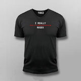 I love Regex Funny Coding V-neck T-shirt For Men Online India