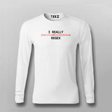 I love Regex Funny Coding T-shirt For Men